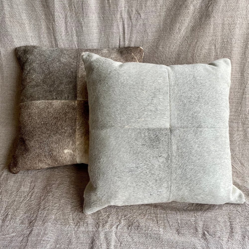 Restoration Hardware Cowhide Pillows (2 pillows)